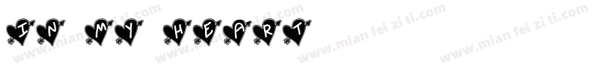 in my heart字体转换